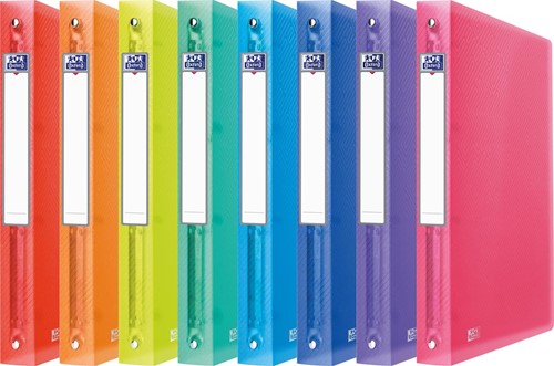 Oxford Urban classeur, ft A4, en PP, 4 anneaux en O de 30 mm, dos de 4 cm, couleurs assorties