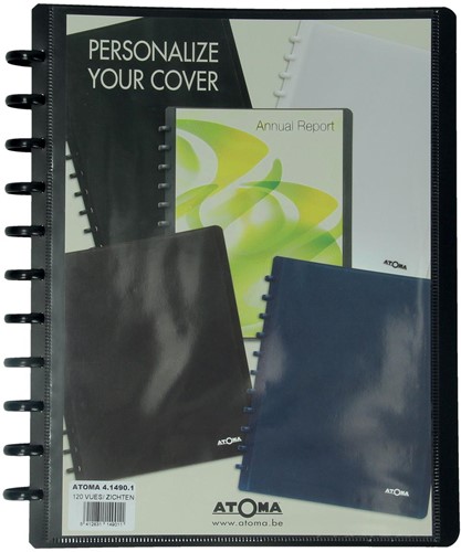 Atoma protège-documents, pour ft A4, en PP, avec 60 pochettes, personalisable