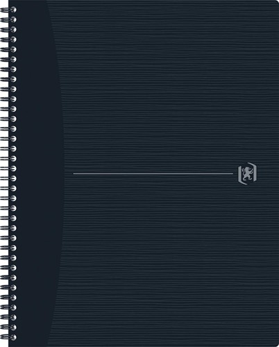 Oxford Origin cahier spiralé, ft A4+, 140 pages, quadrillé 5 mm, noir 1 Stuk