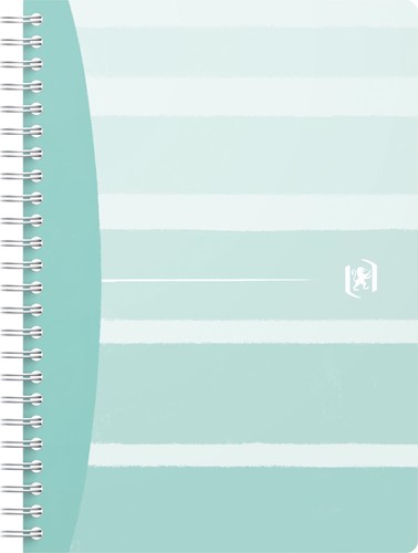 Oxford Iconics cahier spiralé, ft A5, 120 pages, ligné, vert de mer 1 Stuk