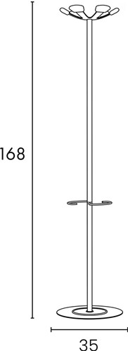 Unilux portemanteau Aurora, blanc/vert-1