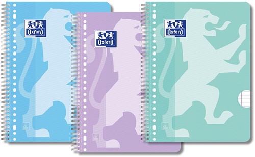 Oxford  bloc de cours School collège, ft A4+, 80 feuilles, ligné, paquet de 3 pièces, assorti