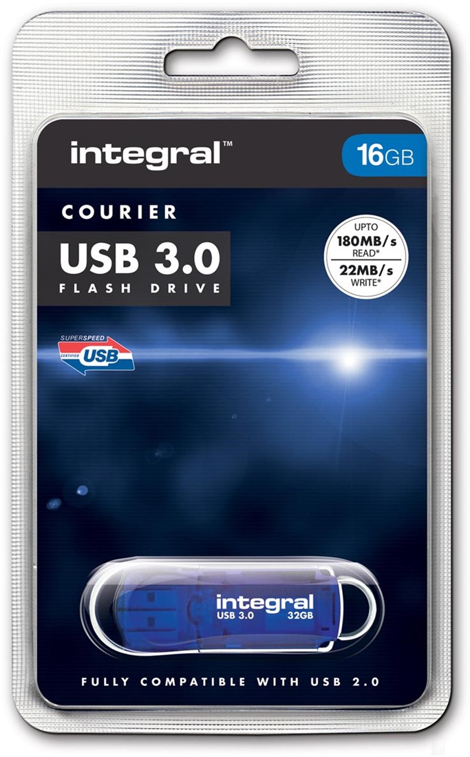 Clé USB 3.0 Intégral Memory 16 Go - Noir - JPG