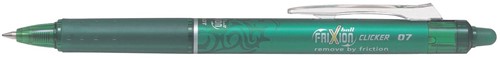 Pilot FriXion Ball Clicker roller, intrekbaar, medium punt, 0,7 mm, groen 1 Stuk