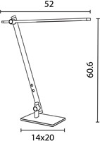 Unilux lampe de bureau Lumilight, noir-1