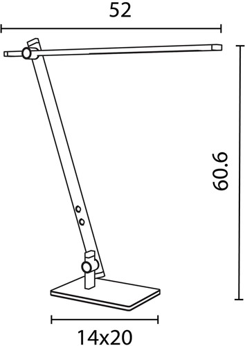 Unilux lampe de bureau Lumilight, noir-1
