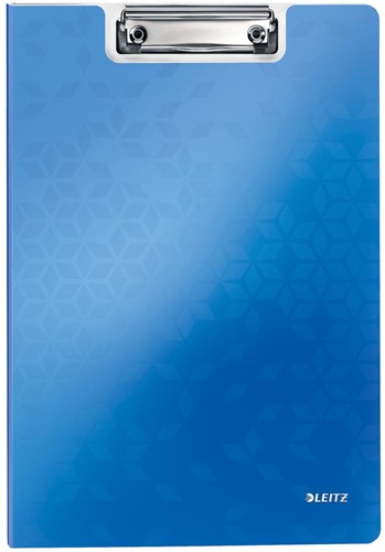 Leitz WOW klemmap met omslag, ft A4, blauw