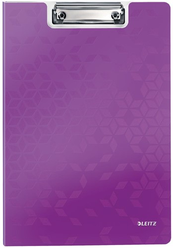 Leitz WOW plaque à pince avec couverture, ft A5, violet