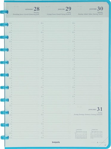 Atoma agenda, ft A5, crèmekleurig papier, 144 pagina's, 1 week op 2 pagina's, 2027-2