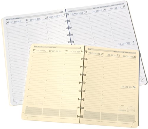 Atoma agenda, ft A5, crèmekleurig papier, 144 pagina's, 1 week op 2 pagina's, 2027-4