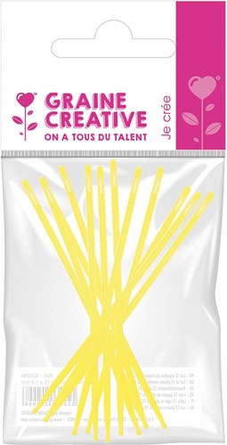 Graine Créative lot de 12 aiguilles plastique, 75 mm, diametre 1,8 mm