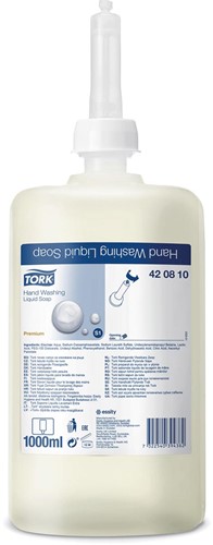 Tork Premium ongeparfumeerde vloeibare handzeep, systeem S1, navulling van 1 liter 1 Stuk