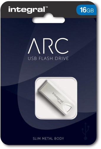 Integral ARC clé USB 2.0, 16 Go, argent