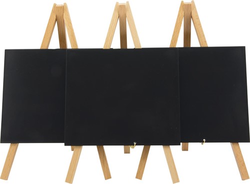 Securit ardoise Mini, ft 24 x 15 cm, hêtre laqué, paquet de 3