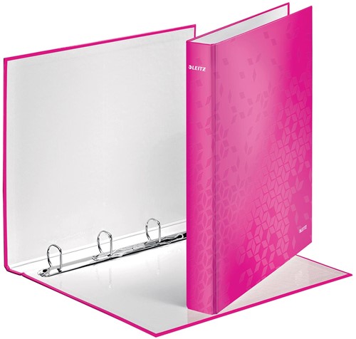 Leitz WOW classeur à anneaux, 4 anneaux, rose 1 Stuk