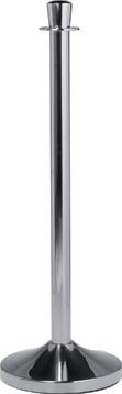 Afzetpaal Securit 100cm voet chroom 1 Stuk
