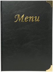 Securit menukaart Basic ft A4, zwart 1 Stuk