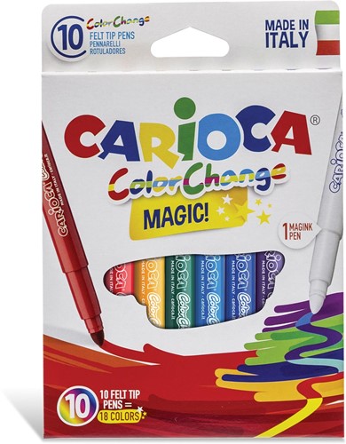 Carioca feutres Magic, 10 pièces en étui cartonné