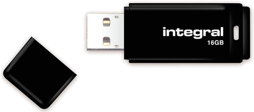Integral clé USB 2.0, 16 Go, noir 1 Stuk