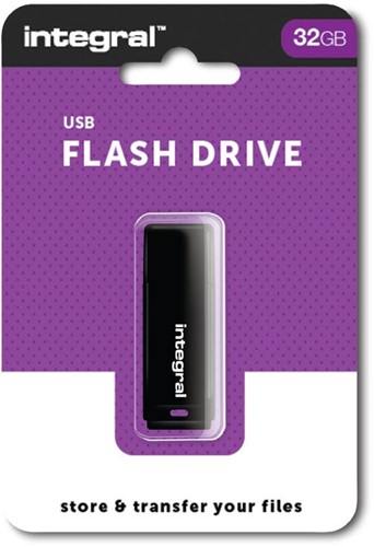 Integral USB 2.0 stick, 32 GB, zwart 1 Stuk