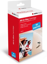 AgfaPhoto recharge pour imprimante Realipix Mini P, cartouche et 50 feuilles papier photo