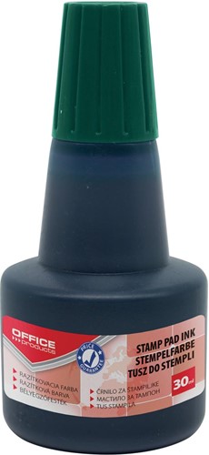 OFFICE products stempelinkt, zonder olie, 30 ml, groen