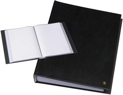 Rillstab protège-documents, ft A4, 100 pochettes, noir 1 Stuk