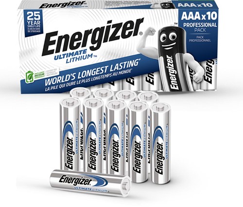 Energizer piles Ultimate Lithium AAA/L92, paquet de 10 pièces