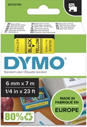 Dymo D1 ruban 6 mm, noir sur jaune 1 Stuk
