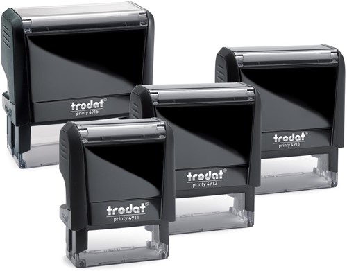 Trodat Printy cachet texte avec voucher Printy 4911, ft 38 x 14 mm, sous blister