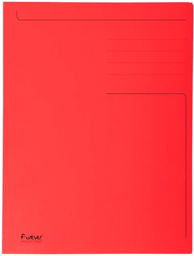 Exacompta chemise de classement Foldyne ft 24 x 32 cm (pour ft A4), rouge, boîte de 50 pièces 1 Stuk
