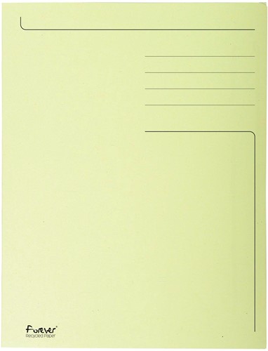 Exacompta chemise de classement Foldyne ft 24 x 32 cm (pour ft A4), jaune, boîte de 50 pièces 1 Stuk