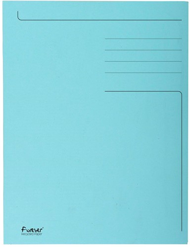Exacompta chemise de classement Foldyne ft 24 x 32 cm (pour ft A4), bleu clair, paquet de 50 pièces 1 Stuk
