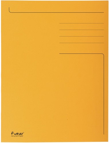 Exacompta chemise de classement Foldyne ft 24 x 32 cm (pour ft A4), orange, boîte de 50 pièces