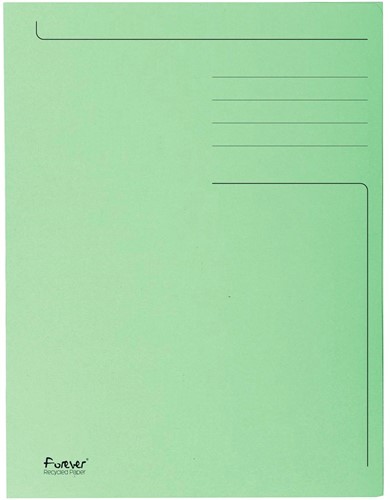 Exacompta chemise de classement Foldyne ft 24 x 32 cm (pour ft A4), vert clair, paquet de 50 pièces 1 Stuk