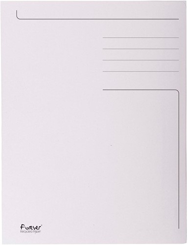 Exacompta chemise de classement Foldyne ft 24 x 32 cm (pour ft A4), gris clair, paquet de 50 pièces