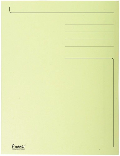 Exacompta chemise de classement Foldyne ft 24 x 35 cm (pour ft folio), jaune, paquet de 50 pièces