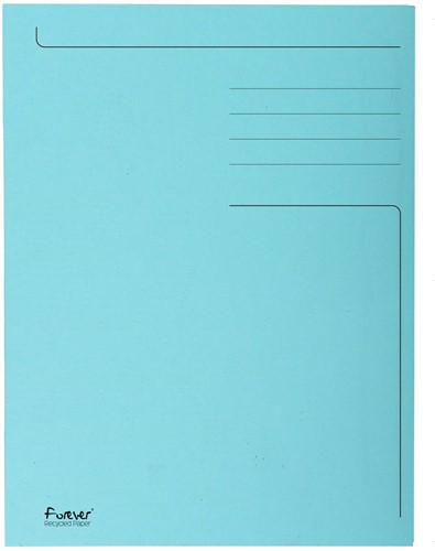 Exacompta chemise de classement Foldyne ft 24 x 35 cm (pour ft folio), bleu clair, paquet de 50 pièces