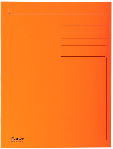 Exacompta chemise de classement Foldyne ft 24 x 35 cm (pour ft folio), orange, paquet de 50 pièces