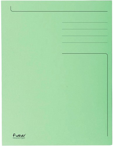 Exacompta chemise de classement Foldyne, ft 23,7 x 34,7 cm (pour ft folio), vert clair, boîte de 50 pi...