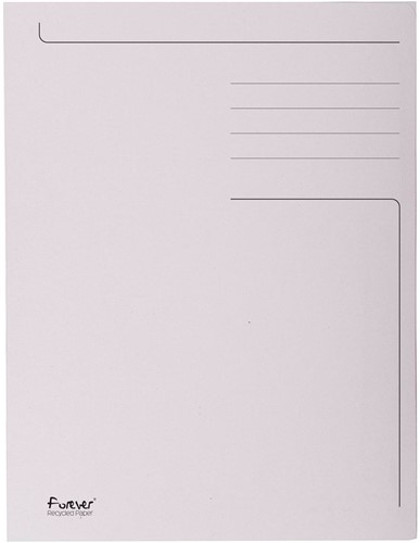 Exacompta chemise de classement Foldyne ft 24 x 35 cm (pour ft folio), gris clair, paquet de 50 pièces