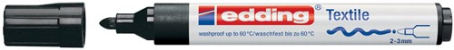 Edding marqueur textile, 4500, noir 1 Stuk
