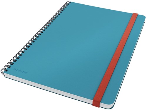 Leitz Cosy notitieboek met spiraalbinding, voor ft B5, gelijnd, blauw