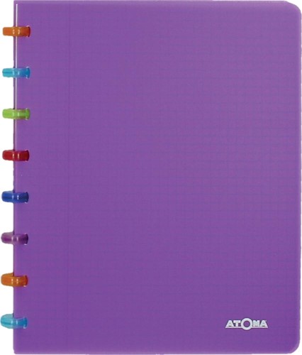 Atoma Tutti Frutti schrift, ft A5, 144 bladzijden, gelijnd, transparant paars