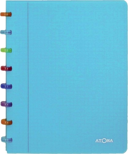 Atoma Tutti Frutti schrift, ft A5, 144 bladzijden, commercieel geruit, transparant blauw