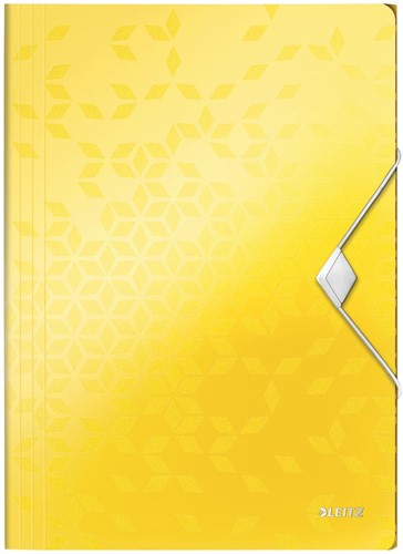 Leitz WOW chemise à élastiques et rabats, jaune