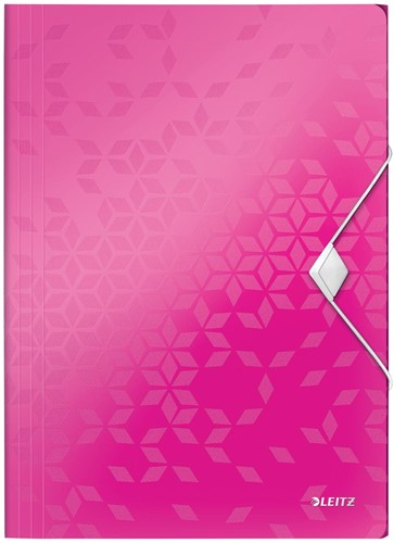 Leitz WOW chemise à élastiques et rabats, rose 1 Stuk