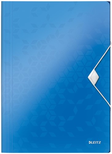 Leitz WOW chemise à élastiques et rabats, bleu A4 1 Stuk