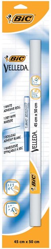 Bic rouleaux adhésif blancs Velleda, ft 45 x 50 cm