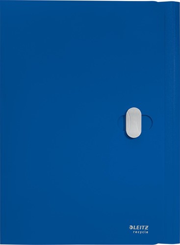 Leitz Recycle chemise à rabats, en PP, ft A4, bleu